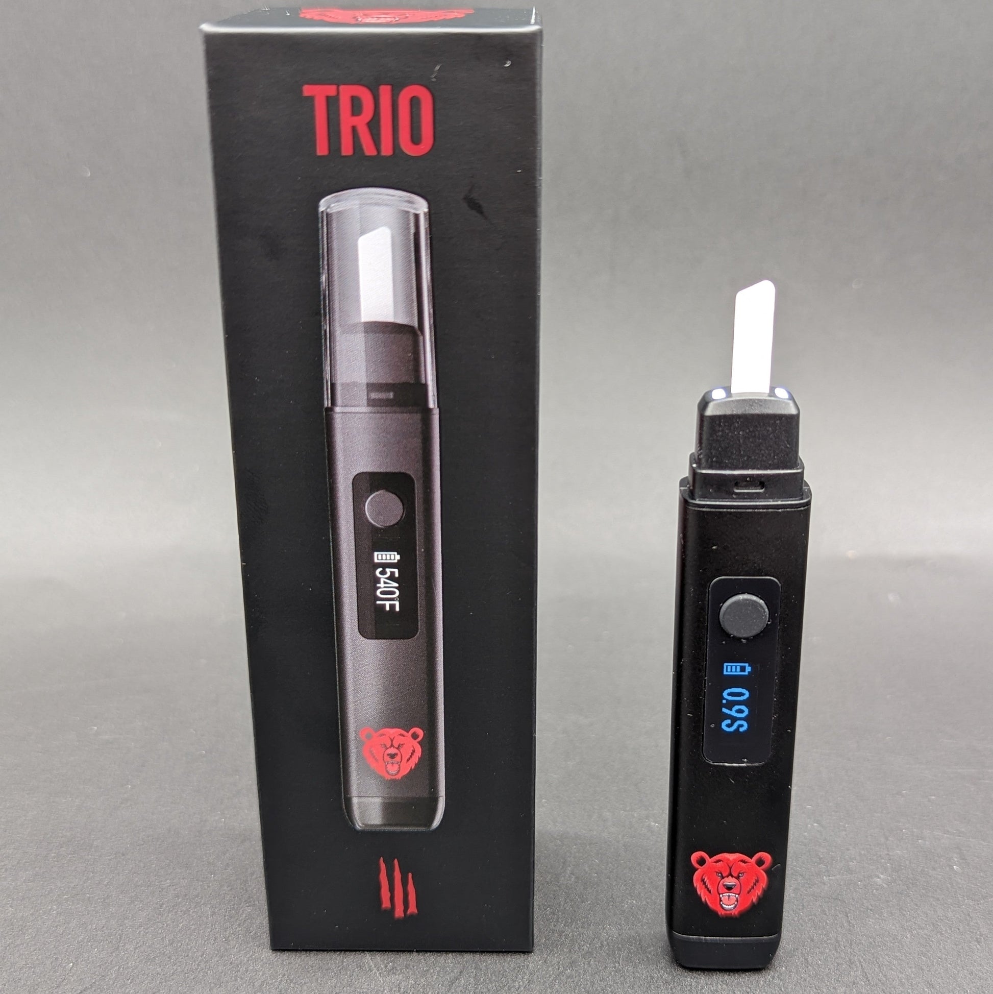 Bear Quartz Trio - Hot Knife + Temp Reader-Meech Madness Smoke Shop