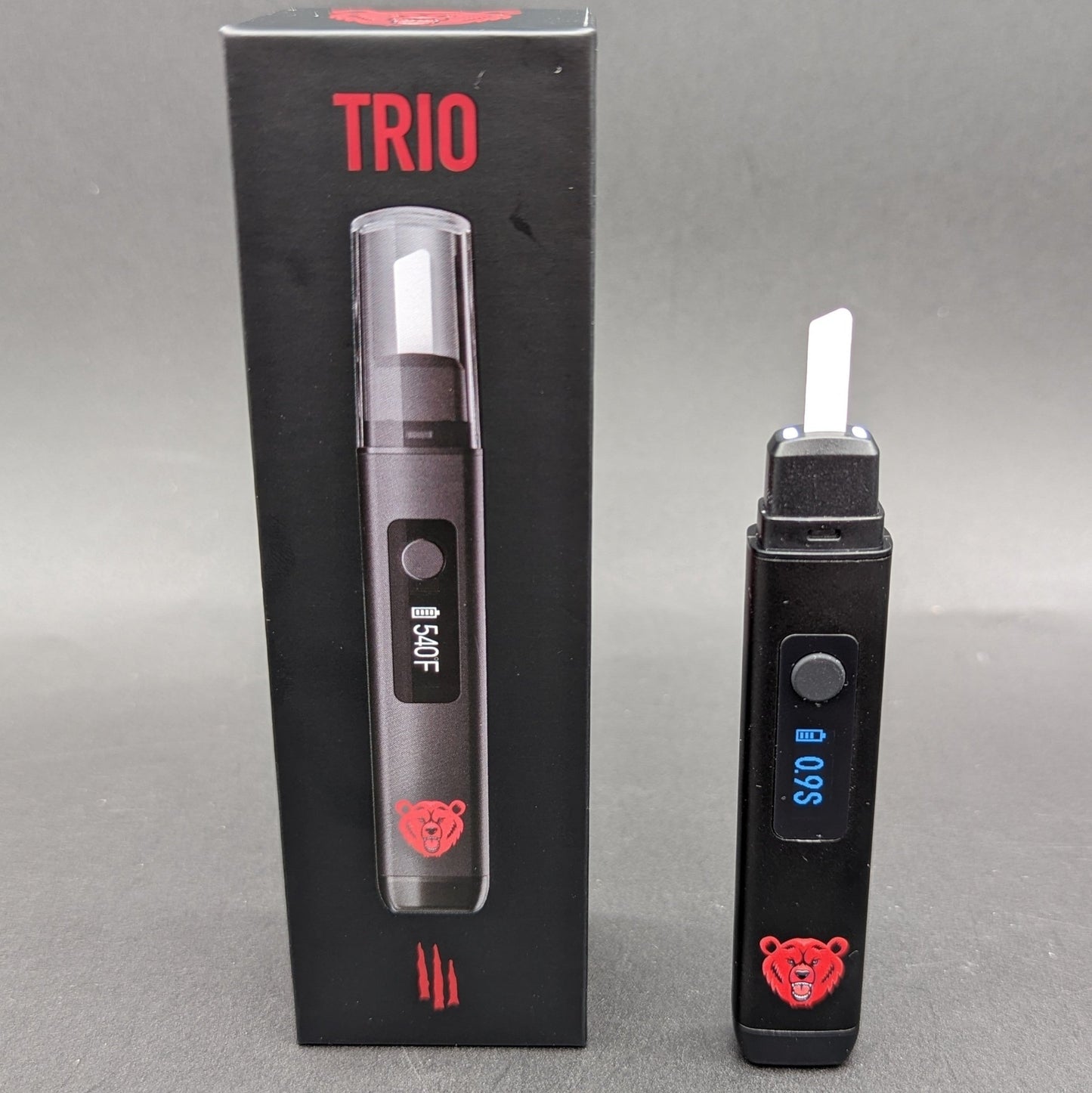 Bear Quartz Trio - Hot Knife + Temp Reader - Meech Madness Smoke Shop