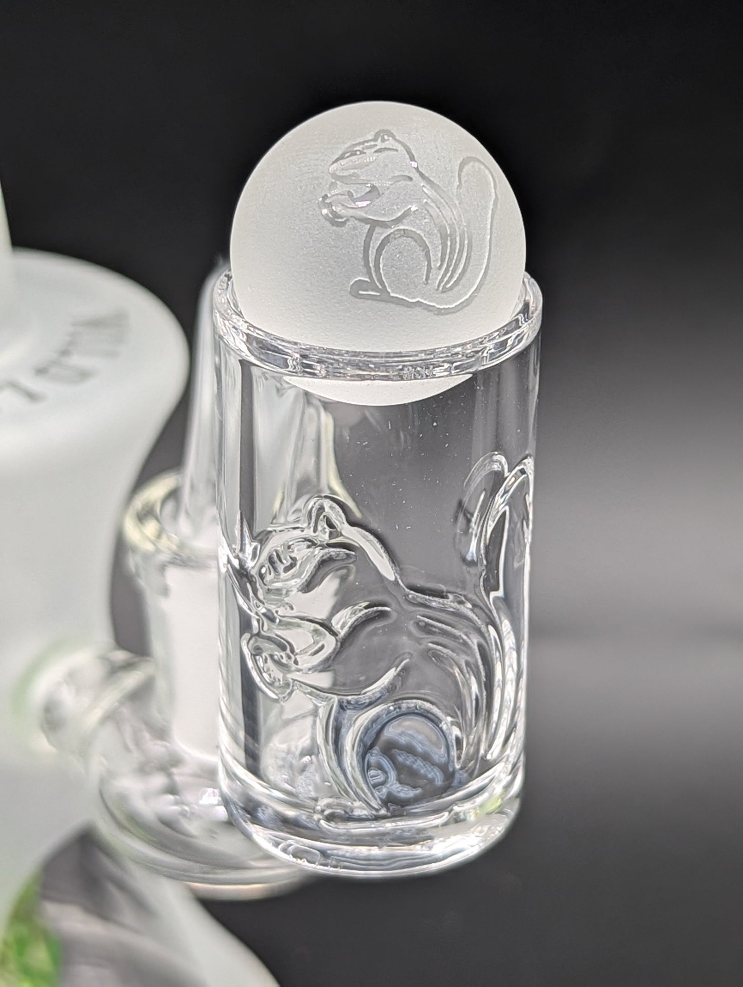 Bear Quartz Wildlife ARC Sandblasted Dab Rig Set-Avernic Smoke Shop