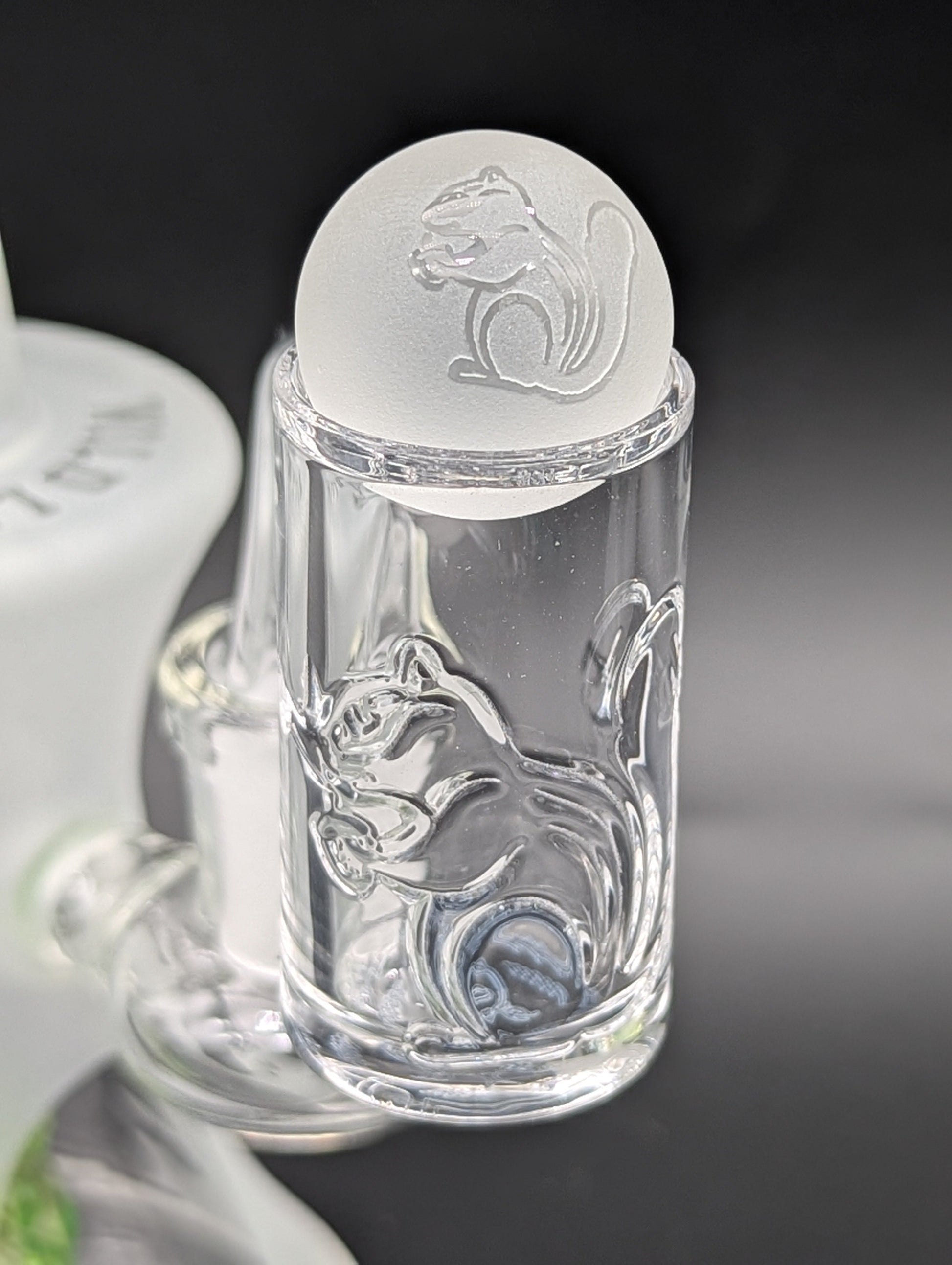 Bear Quartz Wildlife ARC Sandblasted Dab Rig Set-Avernic Smoke Shop