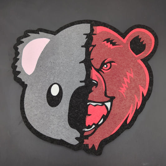 Bear Quartz x  Moodmats Dab Mat | BQ x Koala Puffs | 8"-Avernic Smoke Shop