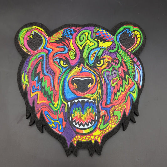 Bear Quartz x moodmats Dab Mat | BQ x Visual Fiber | 8" - Meech Madness Smoke Shop