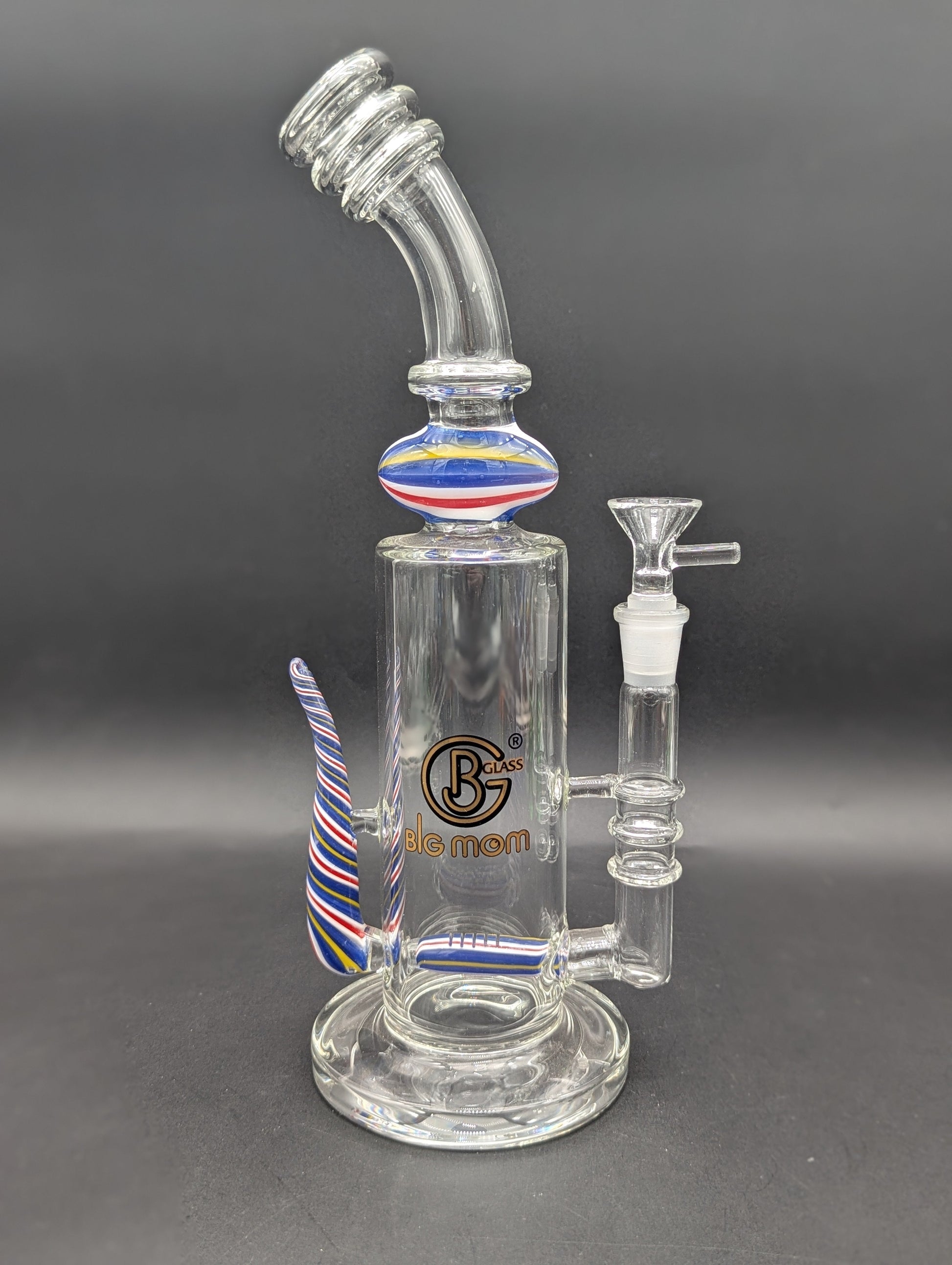 Big Mom Glass 12" Horn Inline Bong-Avernic Smoke Shop