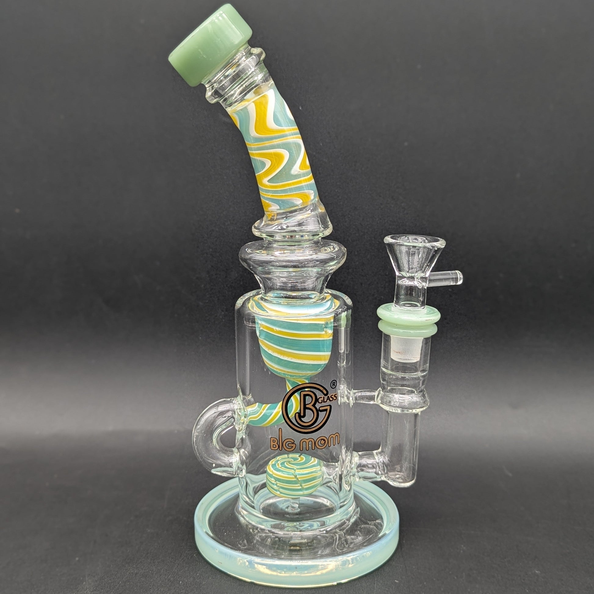 Big Mom Glass 8" Klein Recycler Bong-Avernic Smoke Shop