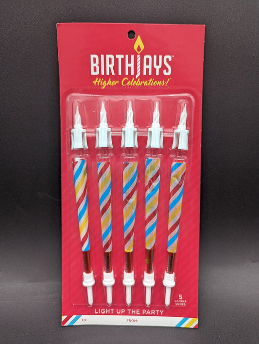BirthJays Birthday Pre - Rolled Candle Cones | King Size | 5pc Pack - Meech Madness Smoke Shop