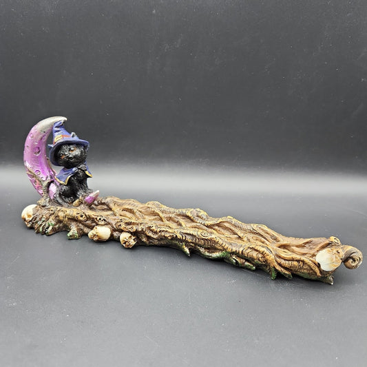 Black Magic Cat Polyresin Incense Burner | 11.5" - Meech Madness Smoke Shop