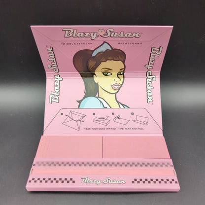 Blazy Susan Pink Papers Deluxe Rolling Kit - Avernic Smoke Shop