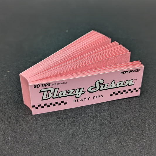 Blazy Susan Pink Perforated Rolling Tips - Meech Madness Smoke Shop