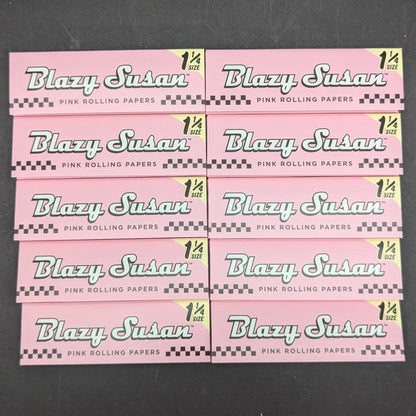 Blazy Susan Pink Rolling Papers | 1 1/4"-Avernic Smoke Shop