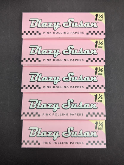Blazy Susan Pink Rolling Papers | 1 1/4"-Avernic Smoke Shop