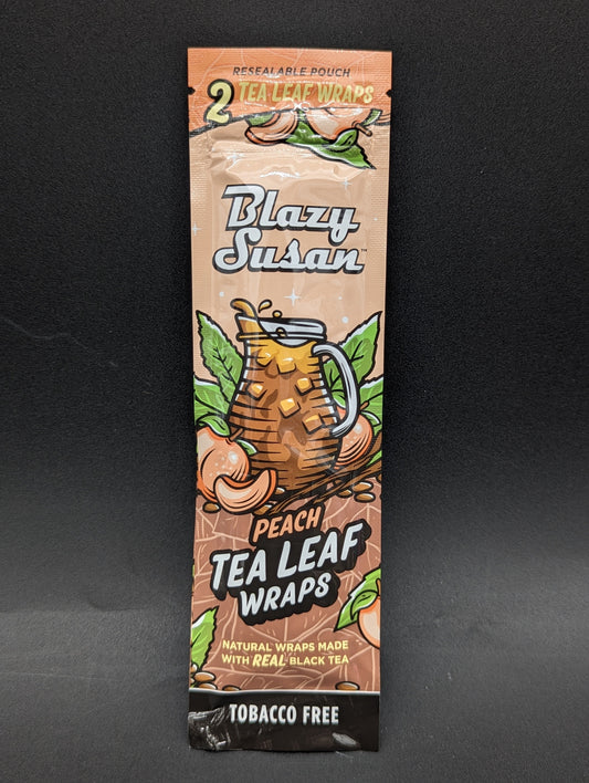 Blazy Susan Tea Leaf Wraps - Peach-Avernic Smoke Shop