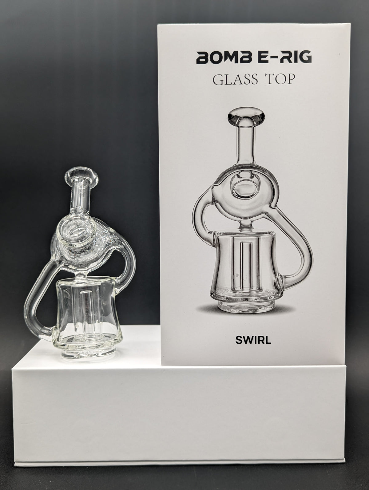 Bomb Erig Swirl Glass Attachment-Avernic Smoke Shop