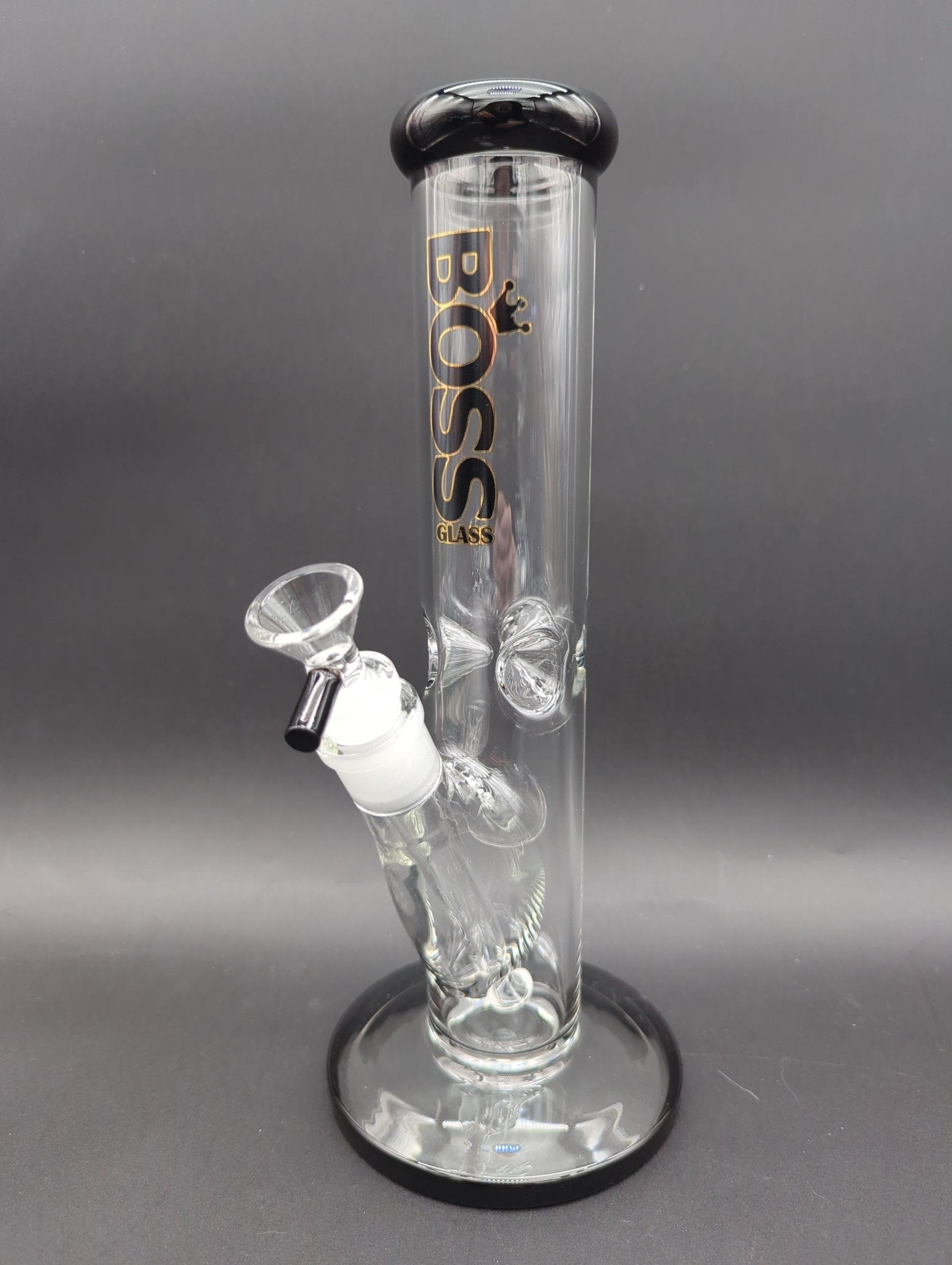 Boss Glass 12" Straight Tube Bong - Meech Madness Smoke Shop