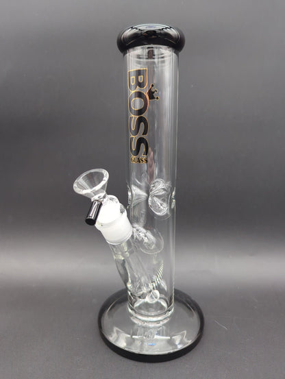 Boss Glass 12" Straight Tube Bong - Meech Madness Smoke Shop