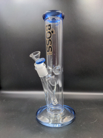 Boss Glass 12" Straight Tube Bong - Meech Madness Smoke Shop