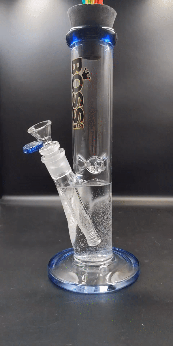 Boss Straight 12" Water Pipe Assorted Colors - Avernic Smoke Shop