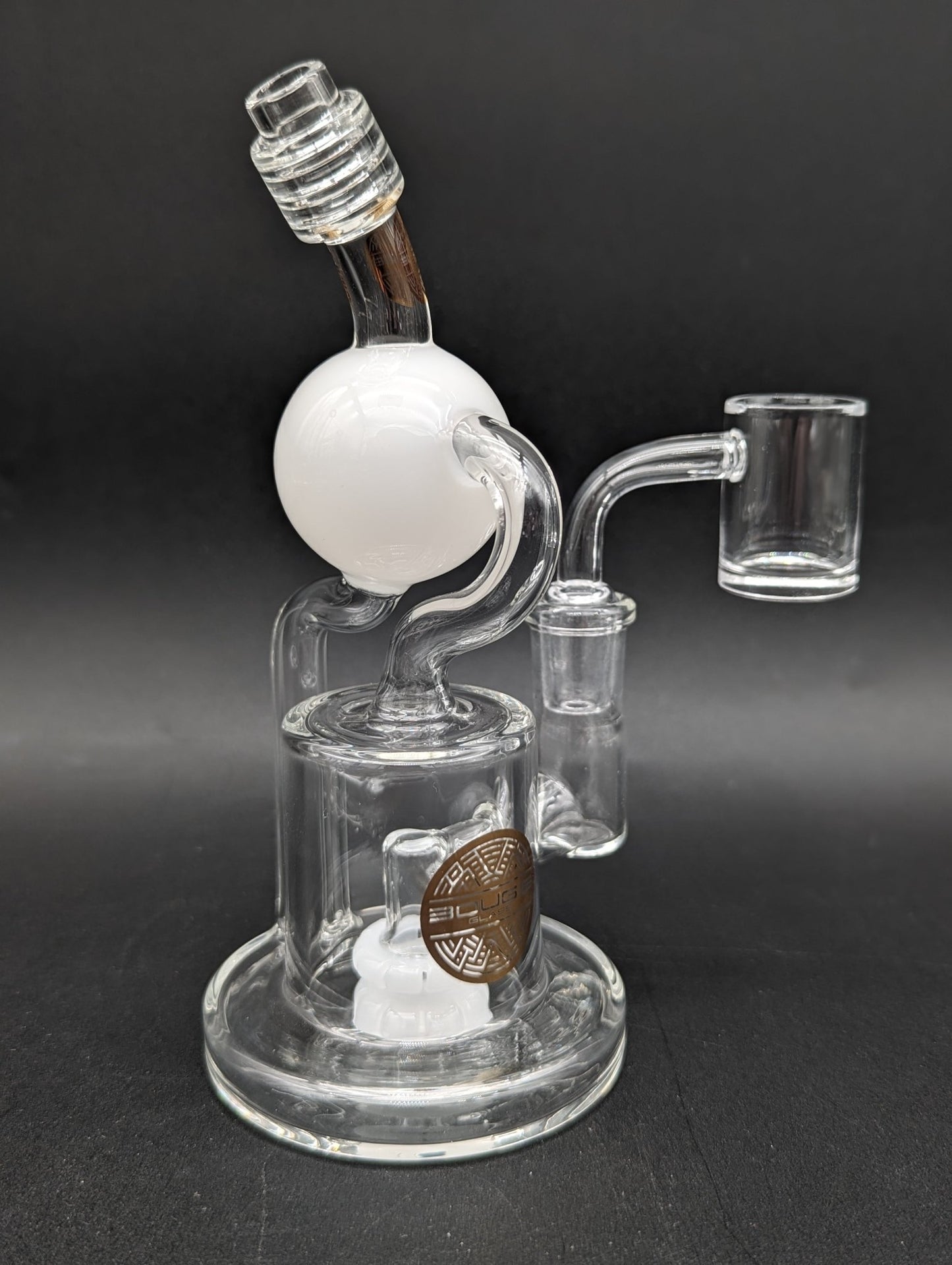 Bougie Glass 6" Orbit Recycler Dab Rig - Meech Madness Smoke Shop