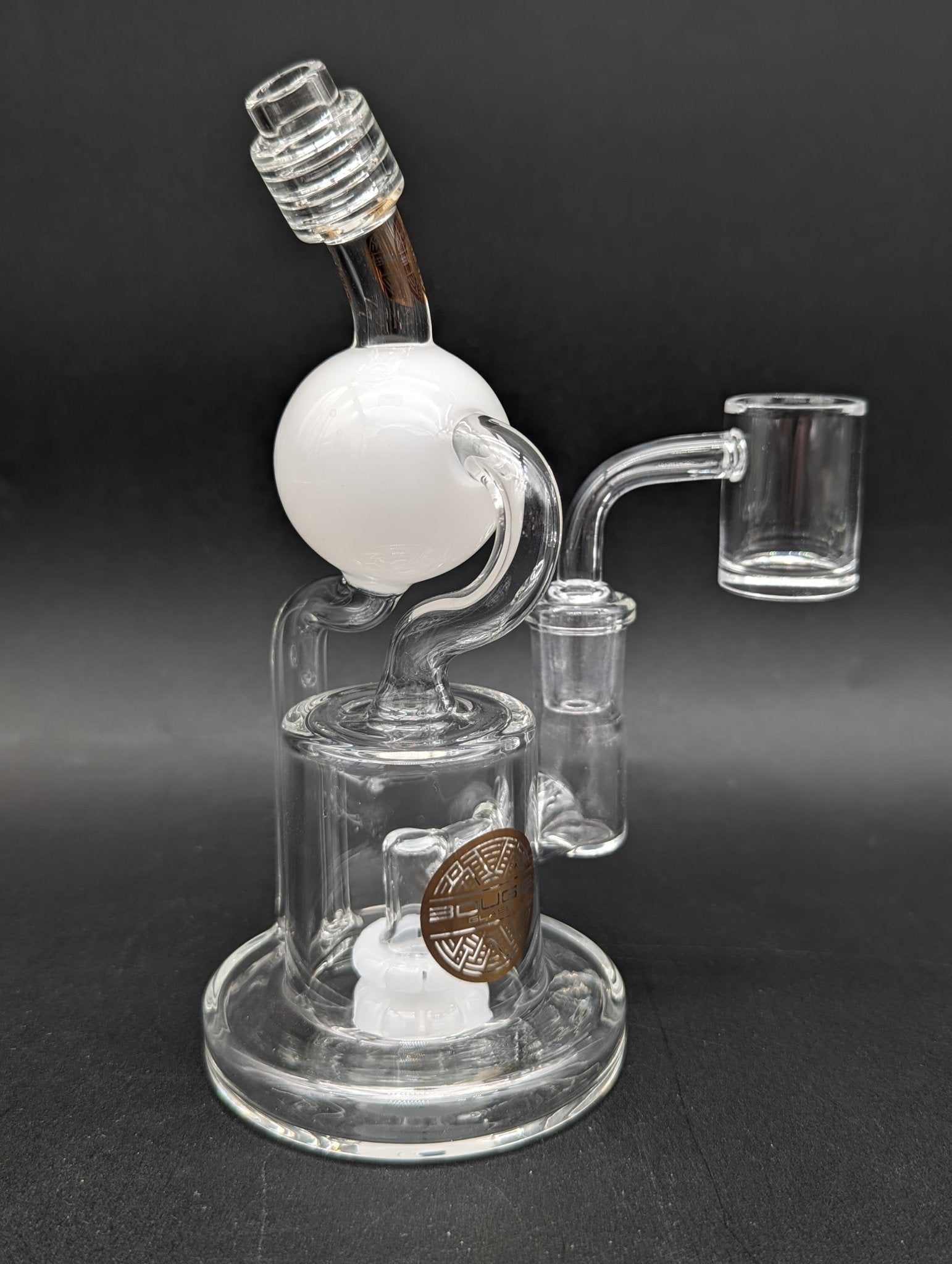 Bougie Glass 6" Orbit Recycler Dab Rig - Meech Madness Smoke Shop