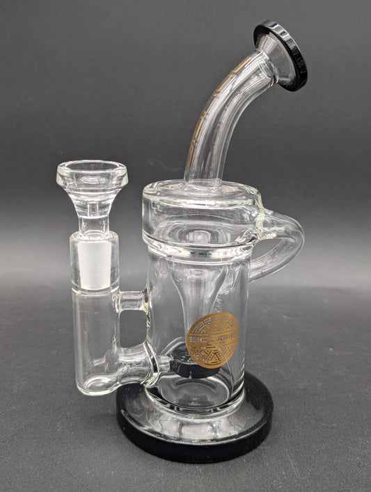 Bougie Glass 7" Mini Showerhead Recycler-Avernic Smoke Shop