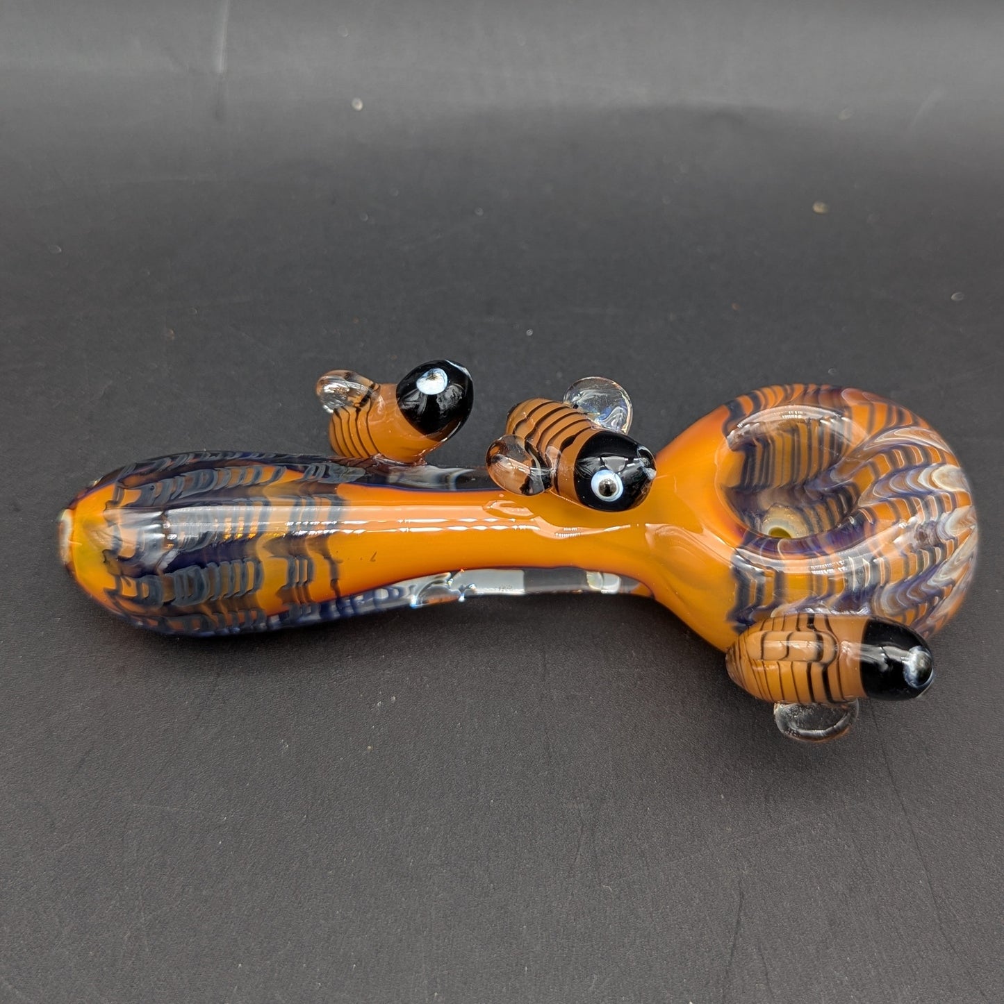 Busy Bumble Bee Glass Spoon Pipes | 4"-5"-Avernic Smoke Shop
