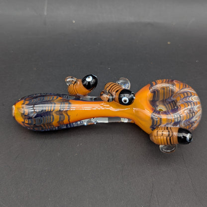 Busy Bumble Bee Glass Spoon Pipes | 4"-5"-Avernic Smoke Shop