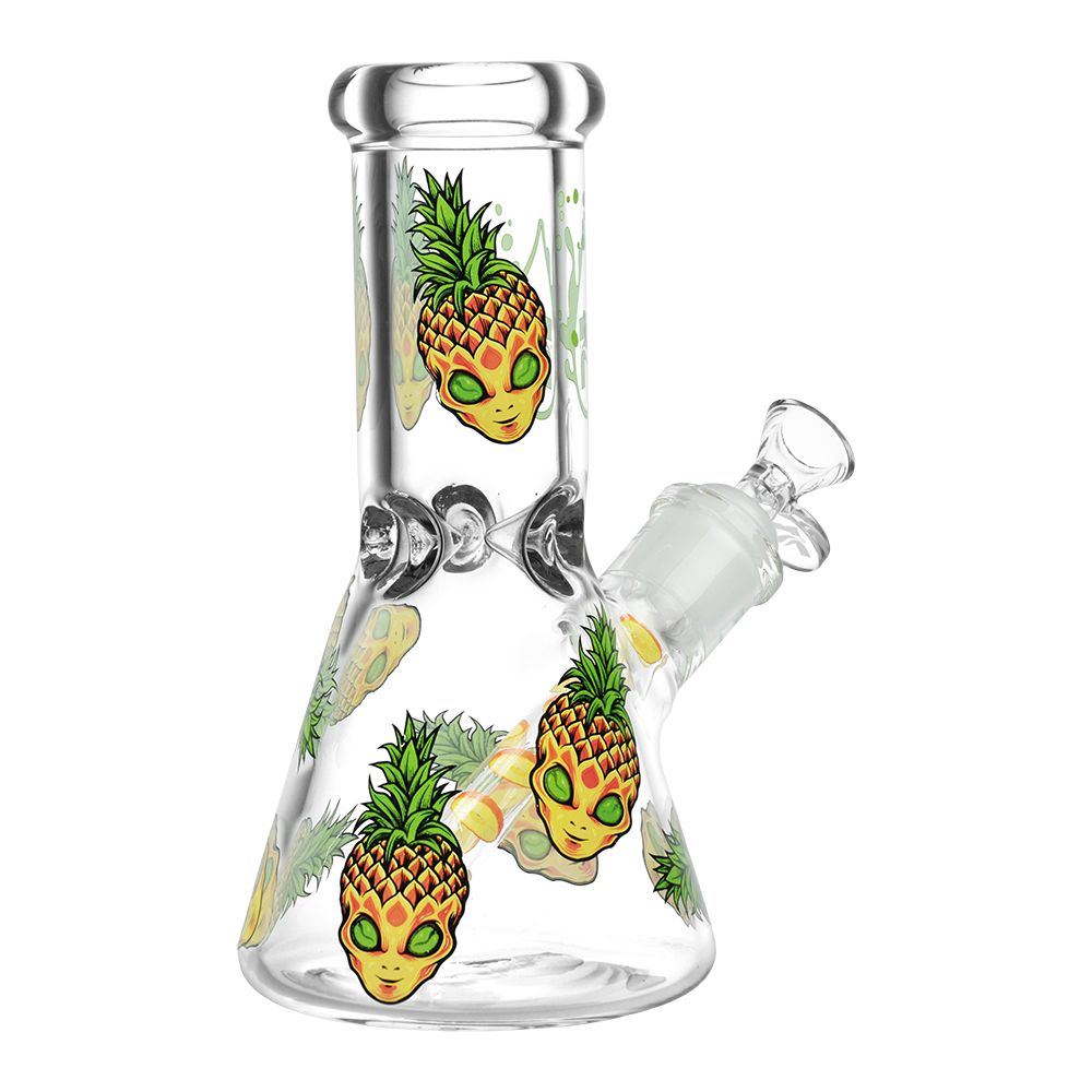 Pulsar Pine alien Design Series Glass Beaker Water Pipe - 8"