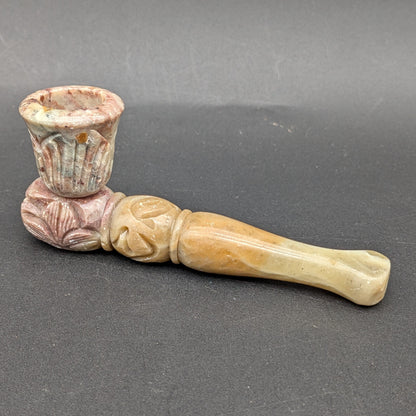 Carved Stone Pipe - 3.5"