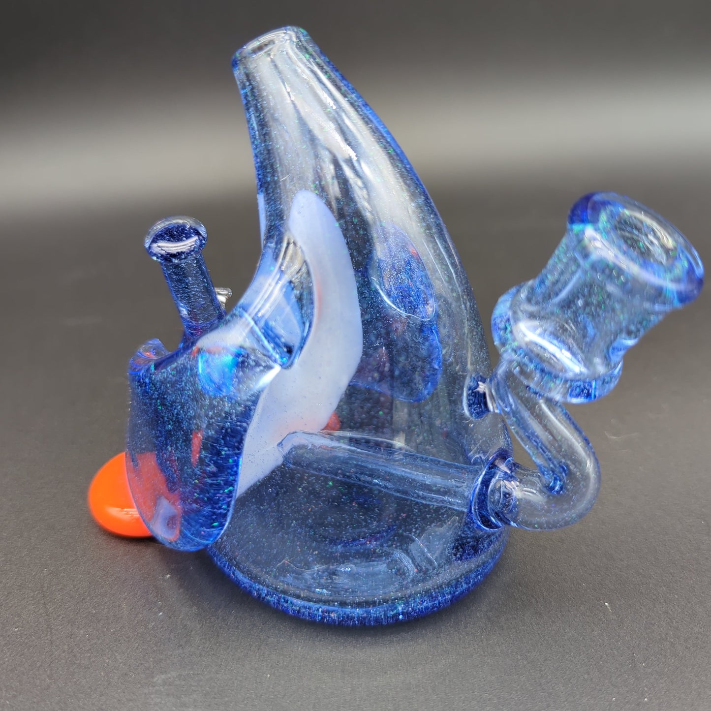 Chaka Glass Crushed Opal Penguin Dab Rig - Avernic Smoke Shop