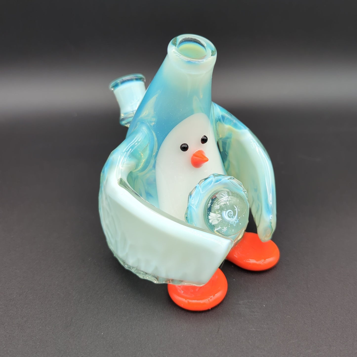 Chaka Glass Faded Ice Cave Penguin Dab Rig - Avernic Smoke Shop