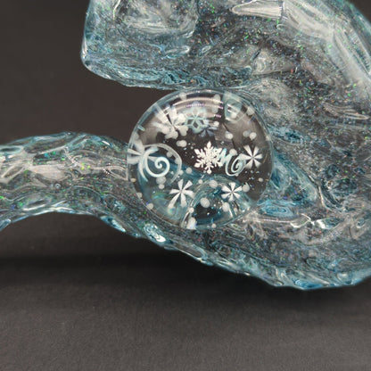 Chaka Glass Ice Cave Sherlock Pipe - Meech Madness Smoke Shop