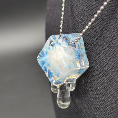 Chaka Glass Ice Core Cube Pendant - Avernic Smoke Shop