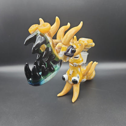 Chasing Dragons Hand Pipe | 10" | 14mm - Meech Madness Smoke Shop