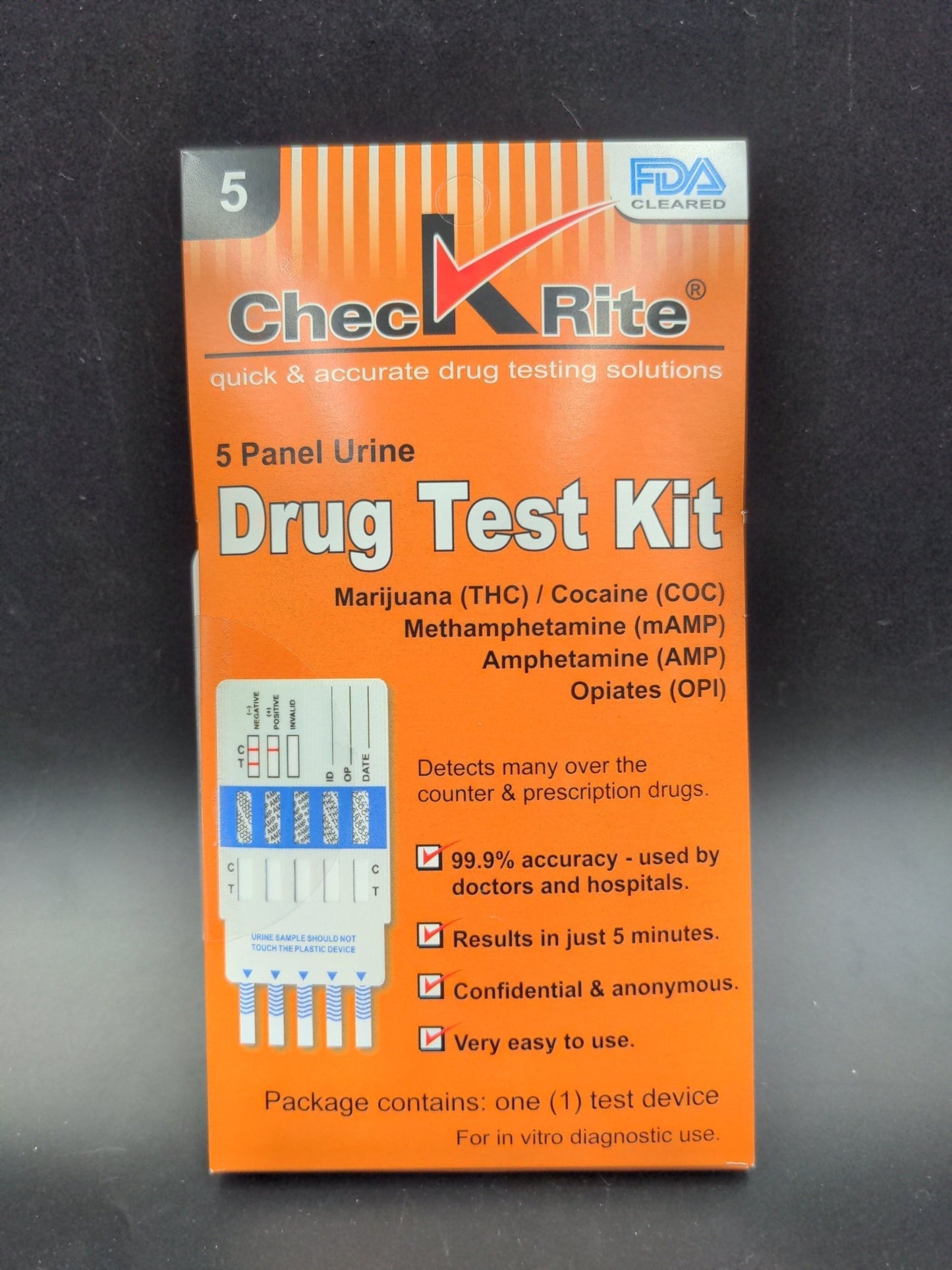 Check Rite 5 Panel Drug Test - Meech Madness Smoke Shop