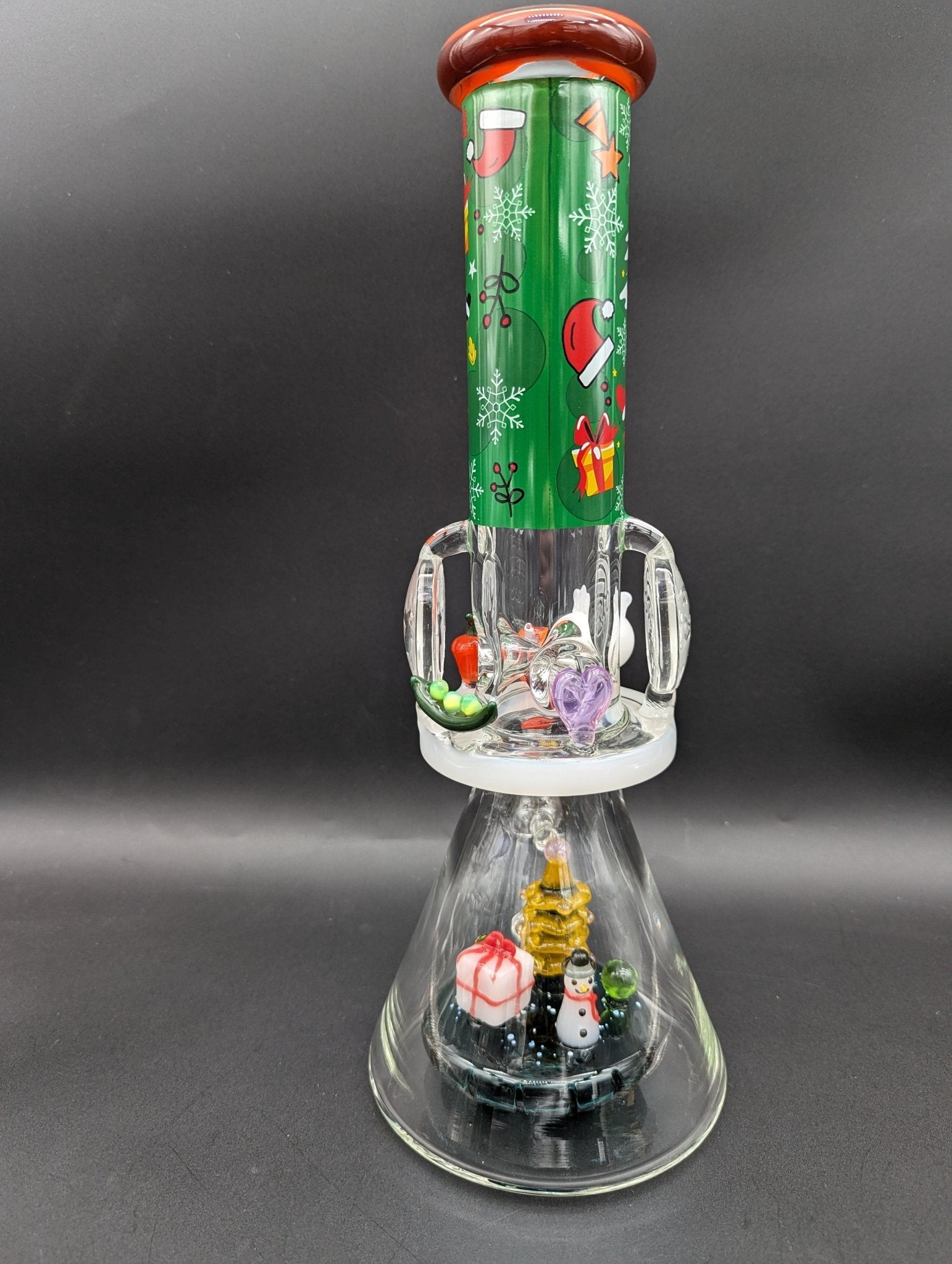 Cheech - 14" Christmas Tale In Every Inhale Festive Beaker - Meech Madness Smoke Shop
