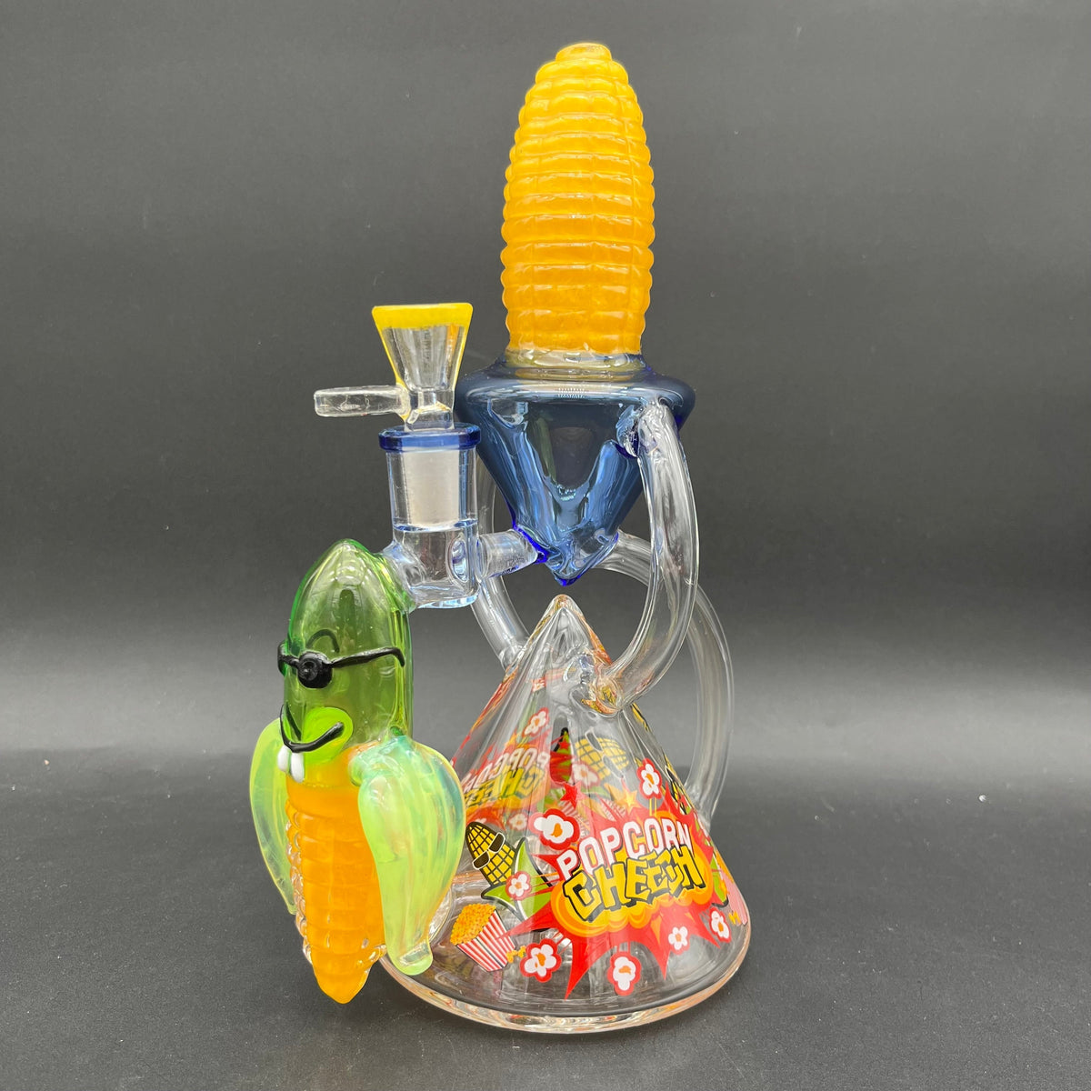 Cheech Glass - 11" Corny Vibes Recycler Water Pipe-Avernic Smoke Shop