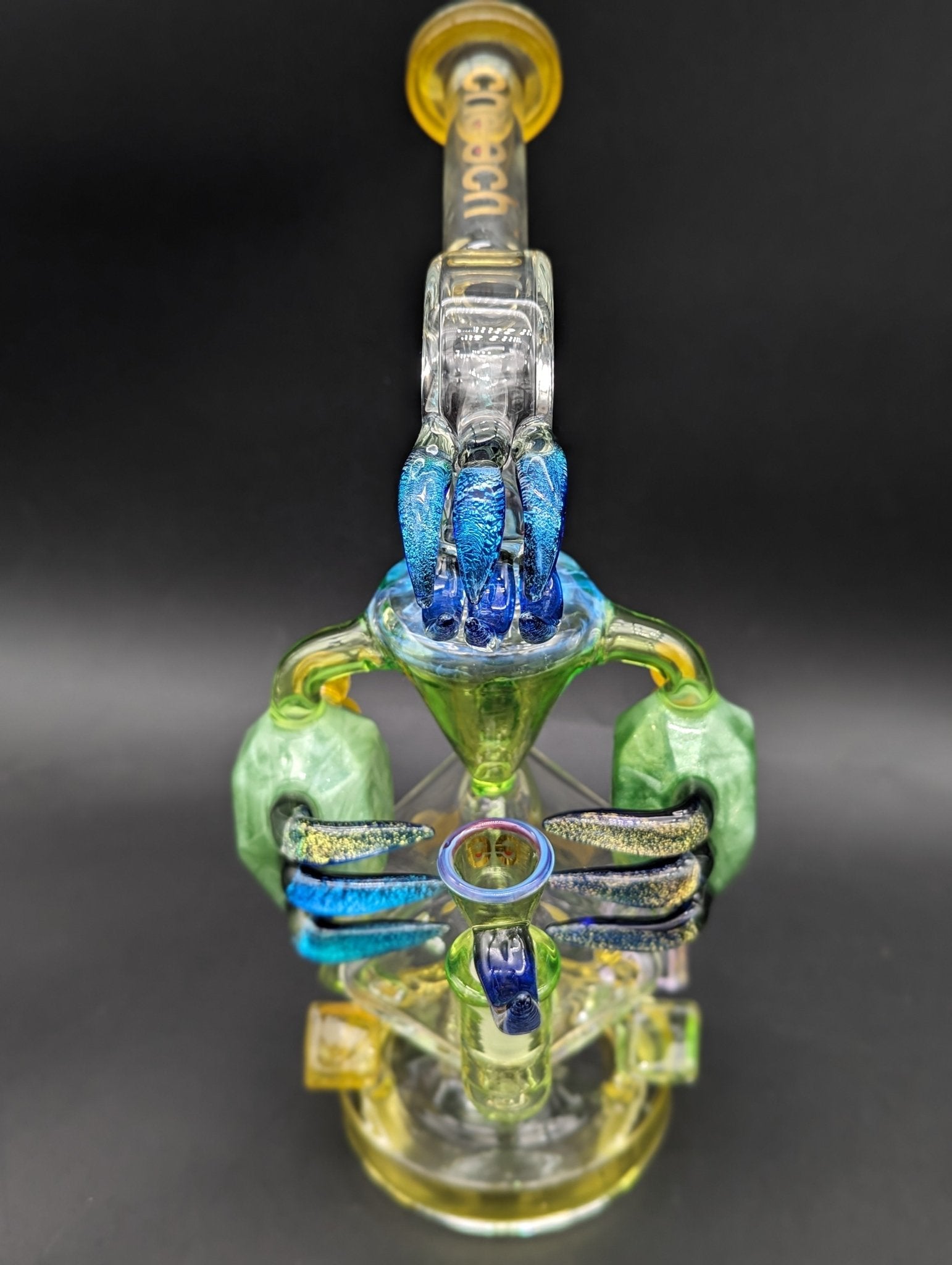 Cheech Glass - 11" Full of Thorn Dab Rig Water Pipe - Meech Madness Smoke Shop