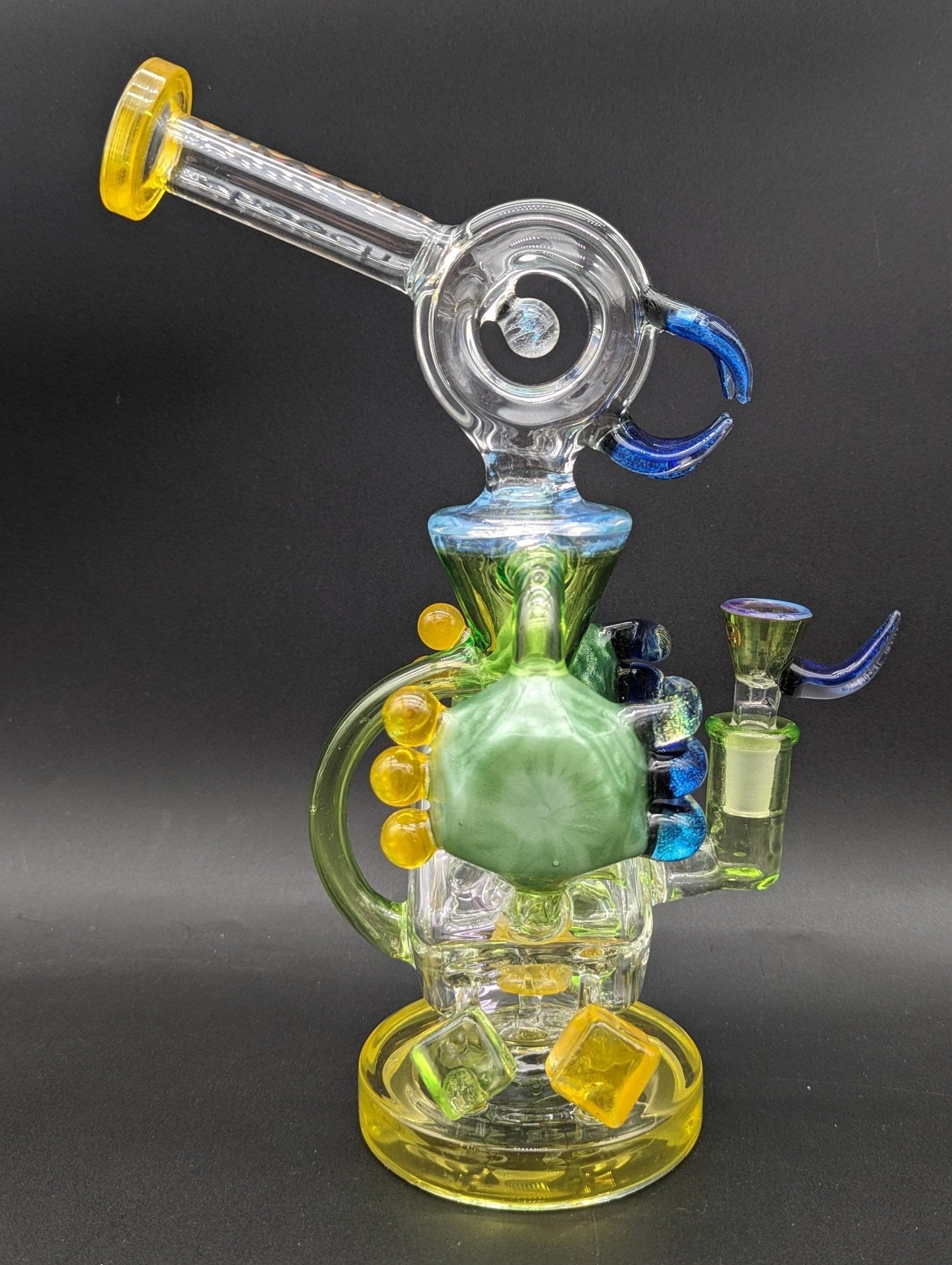 Cheech Glass - 11" Full of Thorn Dab Rig Water Pipe - Meech Madness Smoke Shop