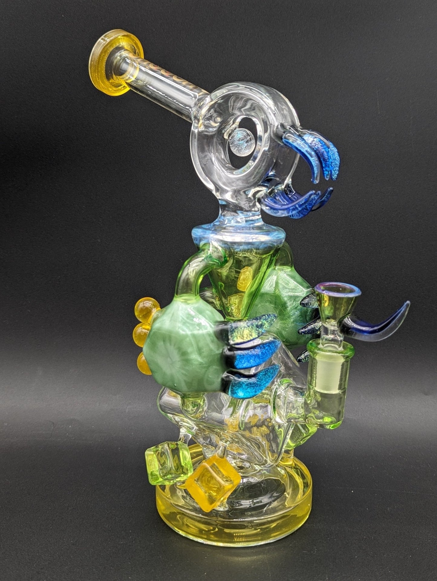 Cheech Glass - 11" Full of Thorn Dab Rig Water Pipe - Meech Madness Smoke Shop