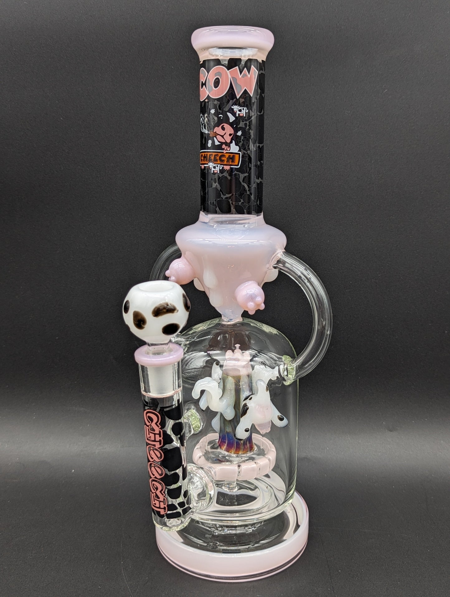 Cheech Glass - 12" Moo Juice Rig Water Pipe-Avernic Smoke Shop