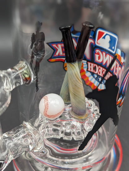 Cheech Glass - 12" Take Me Out to the Ball Game Water Pipe - Meech Madness Smoke Shop
