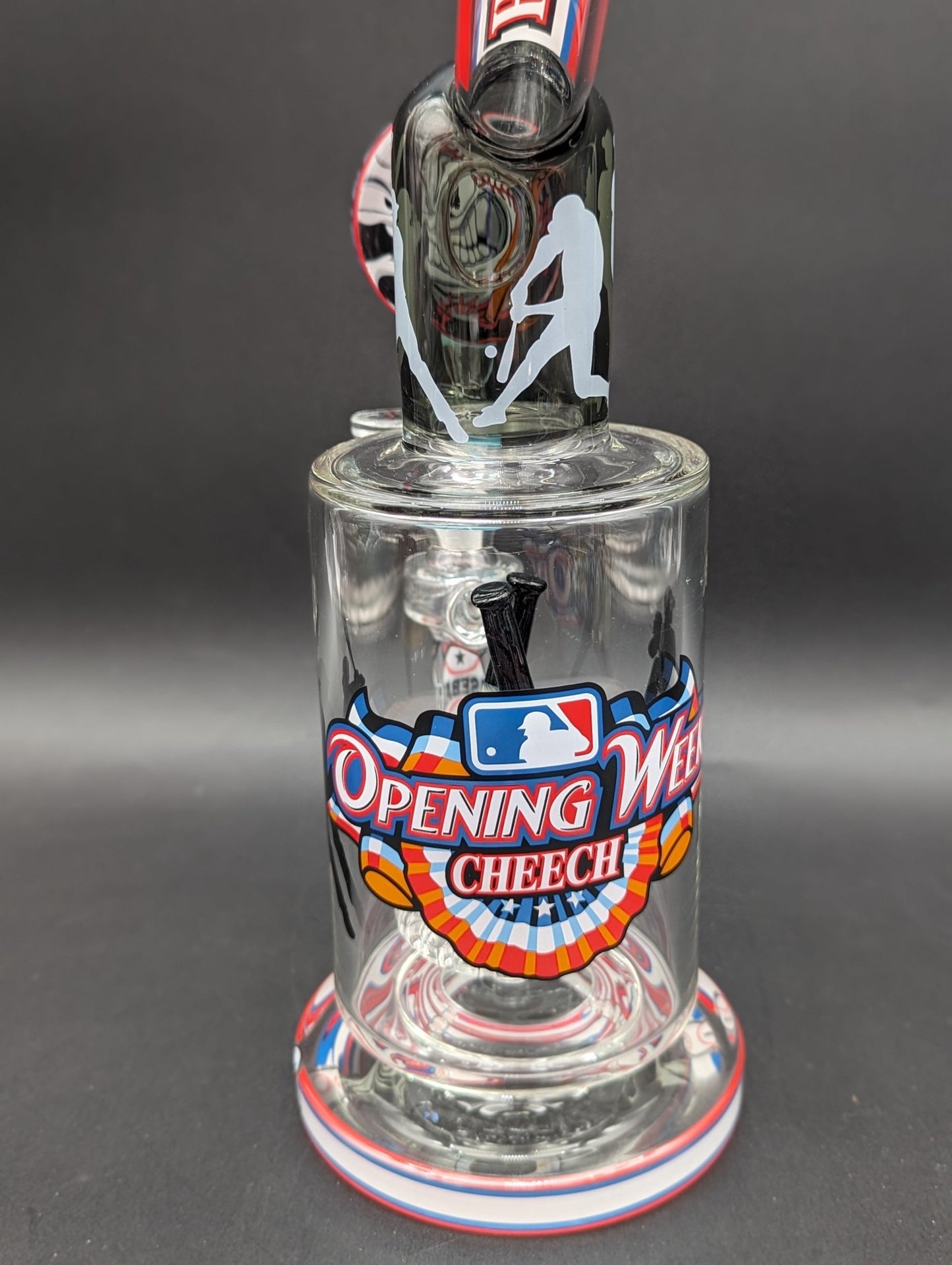 Cheech Glass - 12" Take Me Out to the Ball Game Water Pipe - Meech Madness Smoke Shop
