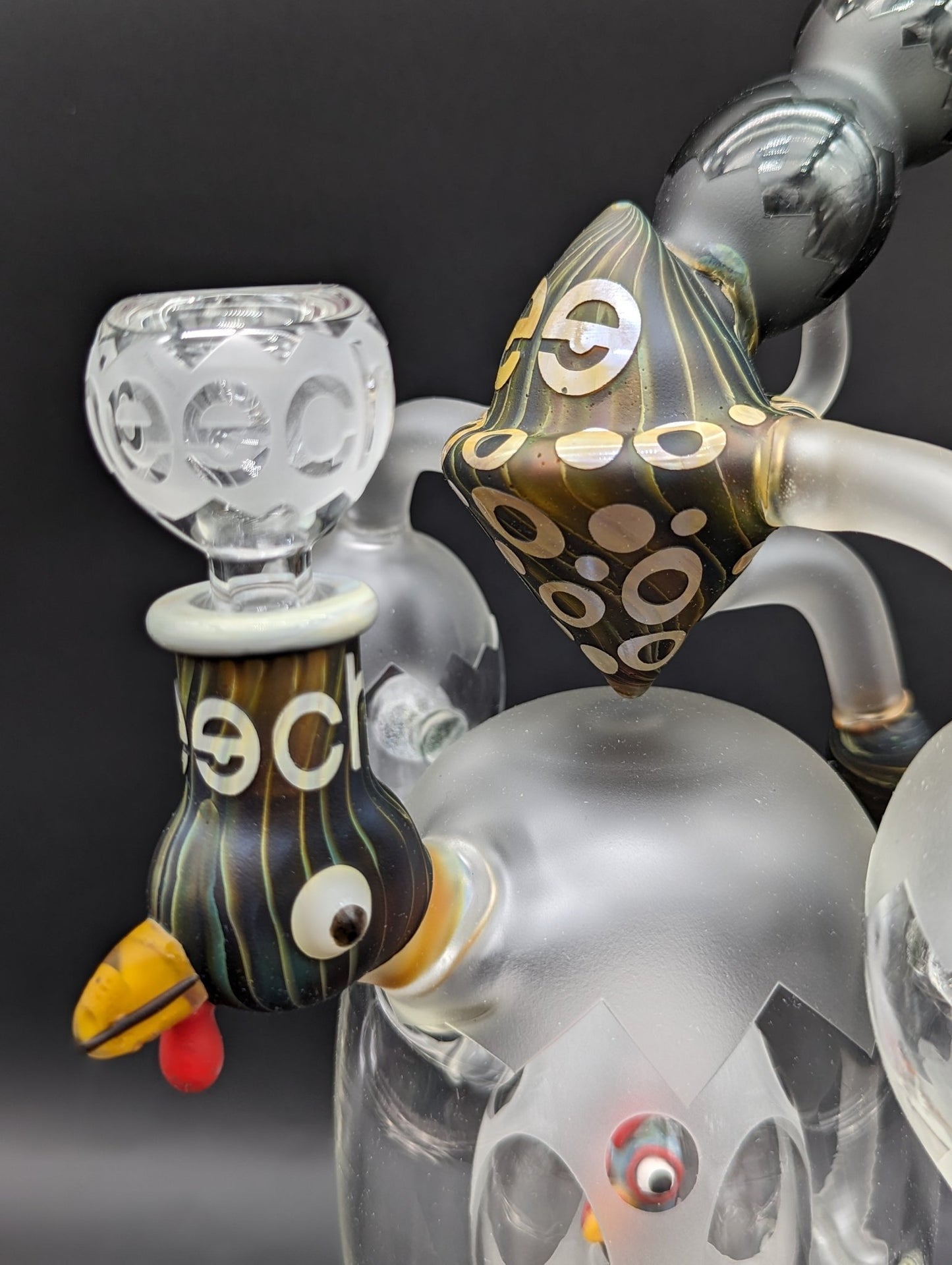 Cheech Glass - 14" Rooster in an Egg Water Pipe - Meech Madness Smoke Shop