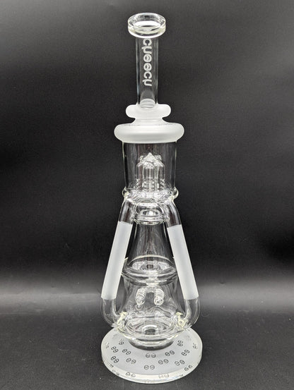 Cheech Glass - 14" Tree Perc Recycler Water Pipe - Meech Madness Smoke Shop