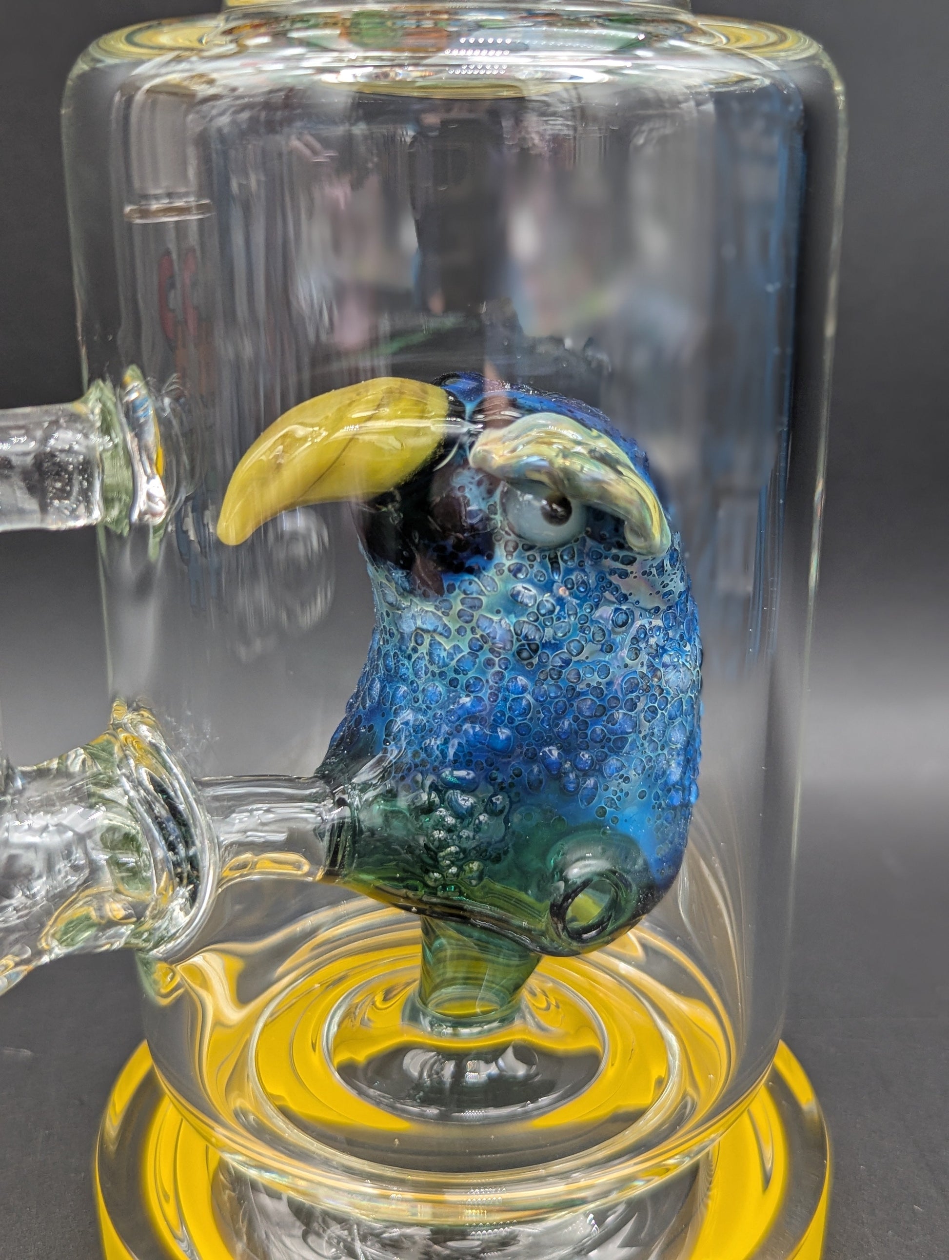 Cheech Glass - 15.5" Angry Parrot Water Pipe-Avernic Smoke Shop