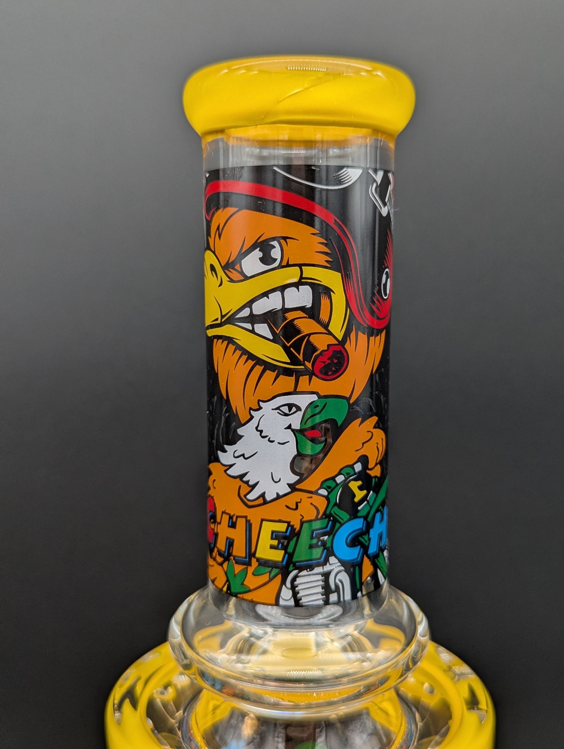 Cheech Glass - 15.5" Angry Parrot Water Pipe-Avernic Smoke Shop
