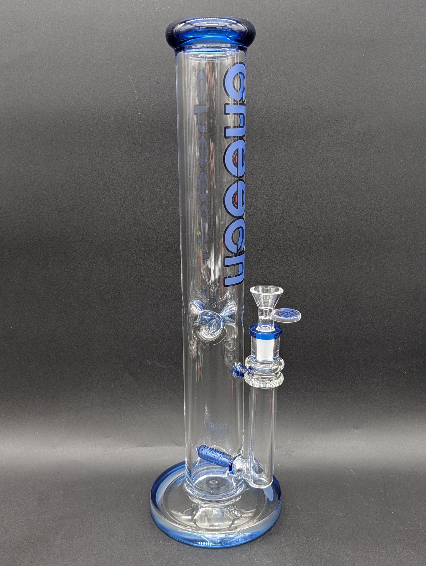 Cheech Glass - 16" Color Rim Straight Tube Water Pipe-Avernic Smoke Shop
