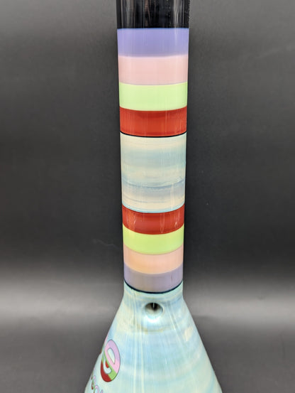 Cheech Glass - 16" Doing Too Much Beaker Water Pipe - Meech Madness Smoke Shop