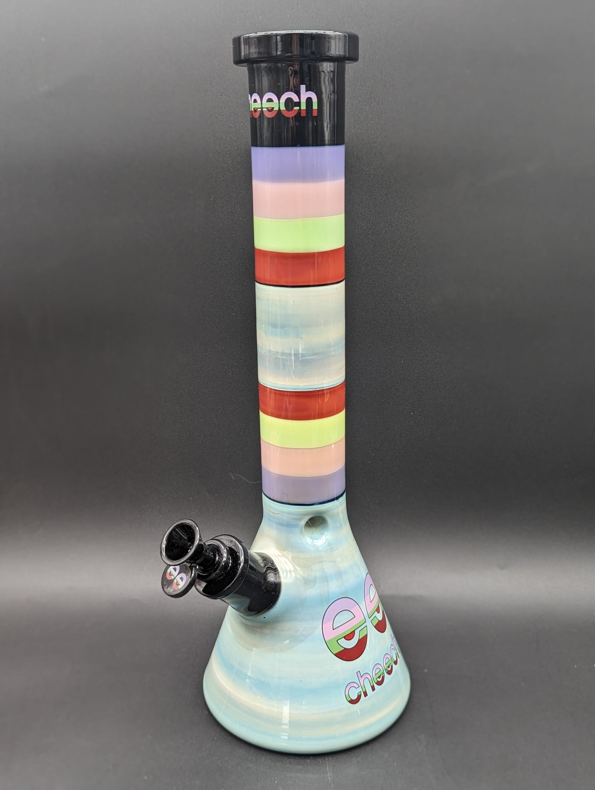 Cheech Glass - 16" Doing Too Much Beaker Water Pipe - Meech Madness Smoke Shop