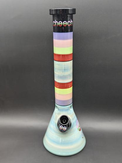 Cheech Glass - 16" Doing Too Much Beaker Water Pipe - Meech Madness Smoke Shop