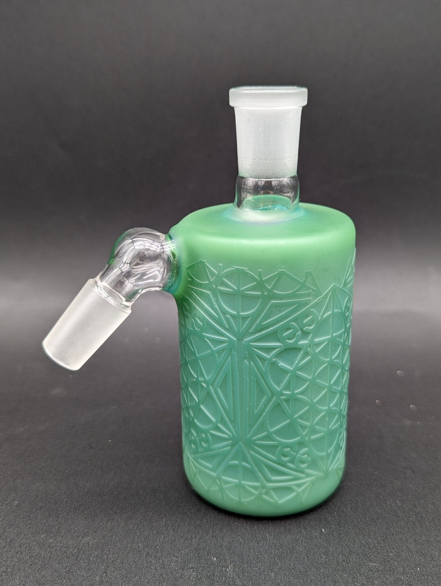 Cheech Glass - Milky Frosted Ash Catcher 14mm 45 Degree - Meech Madness Smoke Shop